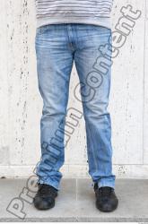 Leg Man Casual Jeans Street photo references